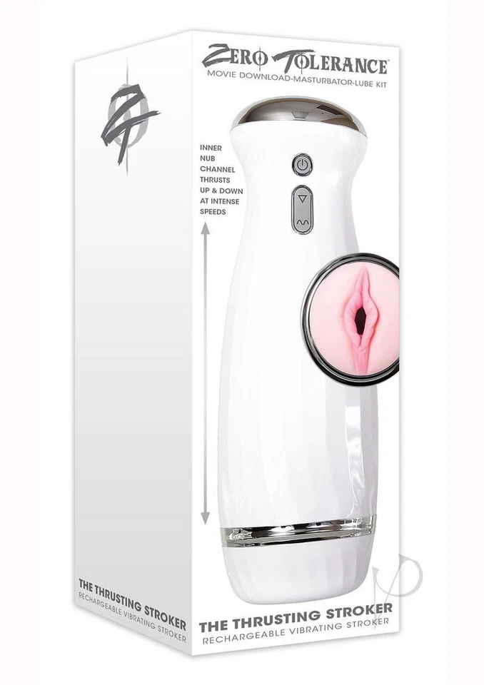 Zero Tolerance The Thrusting Stroker Rechargeable Vibrating Pussy Masturbator - Image 1 of 4