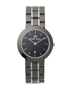 Danish Design IV64Q833 Black Dial Two Tone Ceramic Quartz Sapphire Women's Watch - Picture 1 of 1