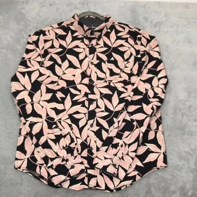 Camisa social masculina floral manga longa Eighth Avenue tamanho G - Imagem 1 de 4