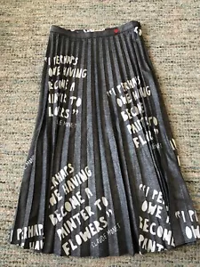 Dear Drew Barrymore Pleated Lexington ode to Flowers Midi Skirt Anthropologie - Picture 1 of 9