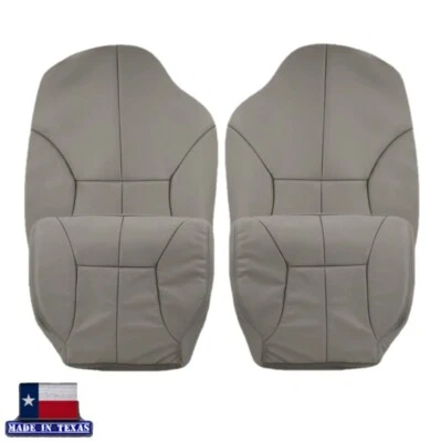 Fundas de asiento delanteras de vinilo gris 1998 1999 2000 2001 2002 para Dodge Ram 1500 2500 Foto 1 de 4