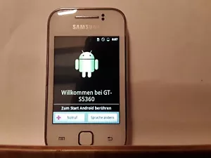 Handy Samsung Galaxy Young GT S5360 weiss ohne Simlock Smartphone - Bild 1 von 2