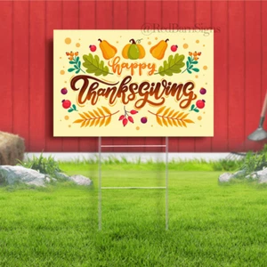 thanksgiving celebration happy thanksgiving yard sign - Picture 1 of 1