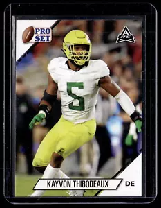 2021 Pro Set College Football Kayvon Thibodeaux #6 RC Rookie Oregon Ducks - Foto 1 di 2