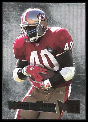 1995 Fleer Metal William Floyd # 17 Silver Flashers San Francisco 49ers 7P - Image 1 of 2
