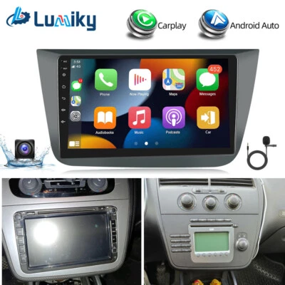 0QYDJR9OVQPNAUS 2+32G Carplay Android 15.0 Autoradio WIFI NAVI Für Seat Altea XL 2005-2015 W/Kam
