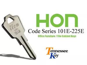 Hon Desk & File Cabinet keys / Precut to work your lock  / Series 101E-225E - Picture 1 of 8