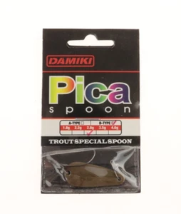 DAMIKI - PICA Micro SPOON - Trout Special - 2.8 g - A Type - Dark Brown - AZ720 - Picture 1 of 4
