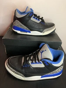 Size 8 - Jordan 3 Retro sport blue 2014 (B9) - Picture 1 of 8