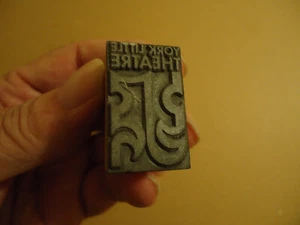 York Little Theatre printing press plate block - Picture 1 of 1