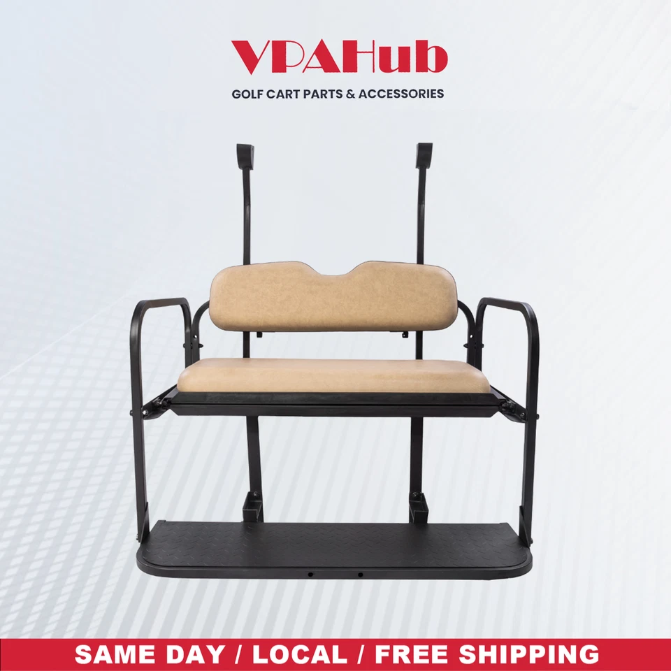 VPAHub Club Car Precedent Tempo Flip Folding Beige Seat Kit - Image 1 of 4