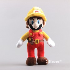 Super Mario Odyssey Firefighter Mario Fireman Plush Figure Soft Stuffed Doll 12'