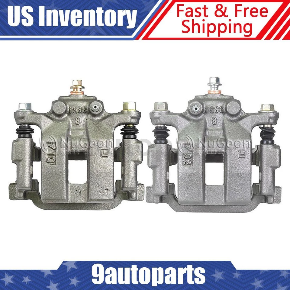 Pair Rear Disc Brake Calipers w/ Bracket For 2008-2013 INFINITI G37 Foto 1 de 4