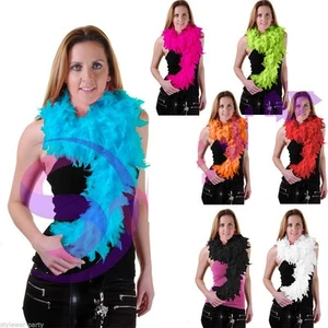 DAMEN ERWACHSENE UNISEX LUXUS FEDER 1920ERer BURLESQUE BOA FANCY HENNE NACHT PARTY - Bild 1 von 13