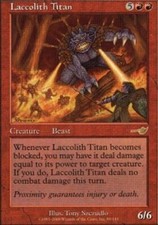 1x Laccolith Titan - Foil NM, English MTG Nemesis