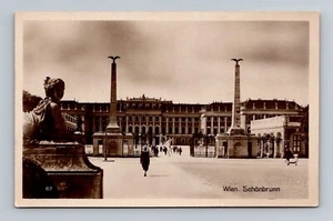 RPPC Wien Wien Schloss Schönbrunn Echtfoto Postkarte - Bild 1 von 2