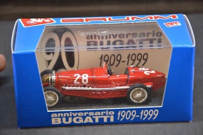 BRUMM 1/43 BUGATTI TYPE 59 GP MONACO 1934 TAZIO NUVOLARI S99/32 DIE CAST MODEL - Immagine 1 di 3