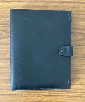 6 x 7.5 Inch Black Faux Leather Vintage 1980s Filofax Personal  Organiser - Image 1 of 4