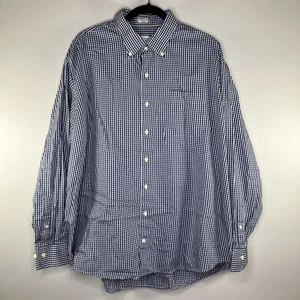 Peter Millar Crown Soft Shirt Men’s XXL Blue Gingham Cotton Silk Button Down - Picture 1 of 11