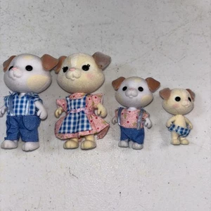Calico Critters The Barksters Hundefamilie Figuren beflockt 4er Set - Bild 1 von 5