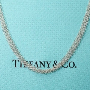 Rare 80Cm Tiffany 6-Chain Mesh Long Necklace 24-5139 - Picture 1 of 9