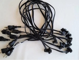Cable de alimentación de CA plano/recto de 3 clavijas para laptop Dell PA-10 PA-12 F2951 0F2951 6 - Imagen 1 de 2