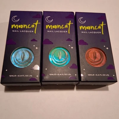Lote de 3 esmaltes Mooncat na caixa Dewpearls Koi Whiskers Ribbit Ribbit - Imagem 1 de 2