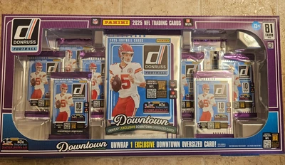 2025 Panini Donruss NFL Football Bundle From Costco Downtown Jumbo Red Pandora - Image 1 of 2