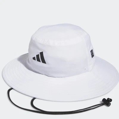 Adidas Golf Men's Wide Brim Hat White with Logo Brand new in Package - Image 1 of 4