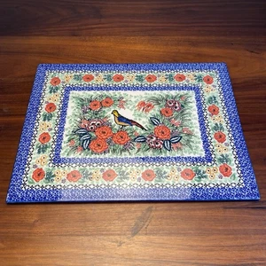 Polnische Keramik Keksblatt 15 Zoll limitierte Auflage Sarouk Design Unikat T. Liana - Bild 1 von 19