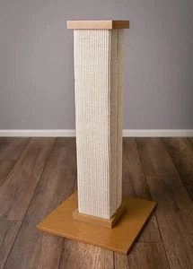 Cat Scratching Post SmartCat Pioneer Pet Ultimate Beige 16"X16" Base 32" Height - Picture 1 of 9