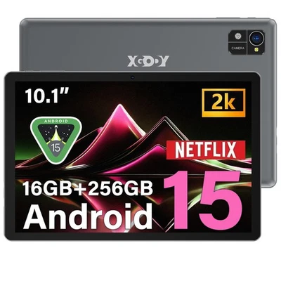 2025 Neuest Tablet Android 15 10.1 Zoll 16GB RAM+256GB ROM 7000mAh Octa core GMS - Bild 1 von 4