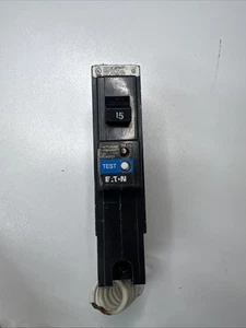 Disyuntor Eaton Cutler Martillo BRAFGF115 15 Amp 1 Polo Doble AFCI/GFCI - Imagen 1 de 4