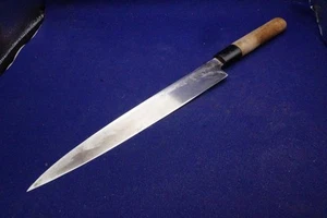 Usato e affilato: coltello da cucina giapponese fatto a mano Yanagiba coltello Sashimi - Foto 1 di 13