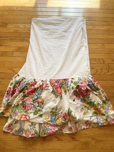 Vintage Ralph Lauren MELISSA Queen Bed Skirt Excellent - Picture 1 of 4