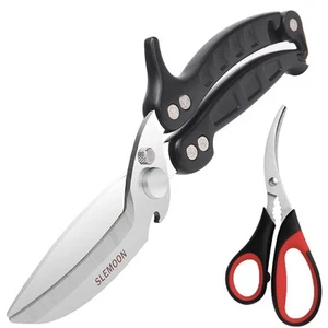 Heavy Duty Poultry Shears Kitchen Salad Scissors for Chicken Turkey Herb Vege... - Picture 1 of 8