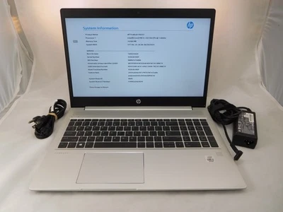 HP ProBook 450 G7 Laptop i5-10210U 1.6GHz 16GB 256GB SSD No OS 15.6" *See Detail - Image 1 of 4