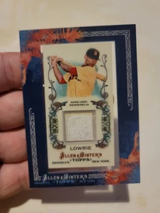 Jed Lowrie 2011 Topps Allen & Ginter Game Used Jersey Relic Card Red Sox - Picture 1 of 2