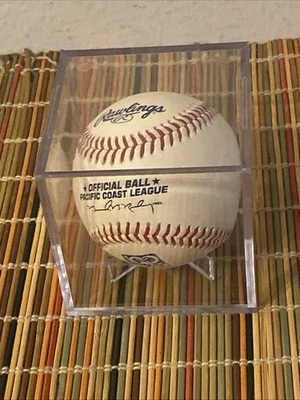 Rawlings Oficial Ligas Menores Béisbol Usado Pacific Coast League 100 Años Aniversario Foto 1 de 2