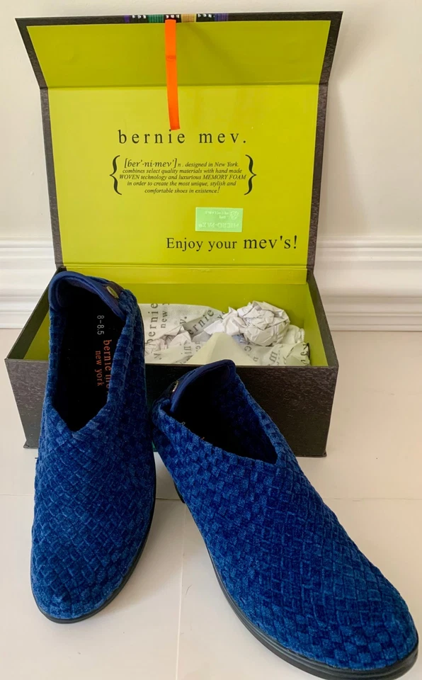 Bernie Mev Chesca Women’s Woven Block Heel Pumps BLUE EU 39 US 8–8.5  New in Box - Image 1 of 4