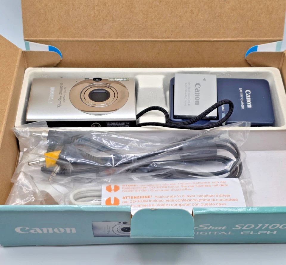 Canon PowerShot SD1100 IS DigitalCamera ELPH 8.0 MP Complete in Box MINT!  (B14) - Image 1 of 4