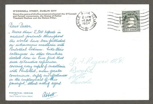 Canada Dear Doctor Postcard, Ireland, 1954, Abbott [ 410 - Foto 1 di 2