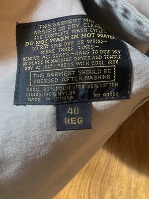 Trench coat Clipper Mist masculino para todas as condições climáticas tamanho 40R cáqui/marrom clássico - Imagem 1 de 4