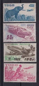 TIMBRE STAMP 4 TOGO Y&T#17-20 PA AVION ELEPHANT NEUF**/MNH-MINT 1947 ~R99 - Picture 1 of 1