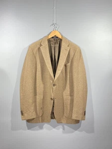 BOGGI MILANO 'B Jersey' Men's Textured Lined Beige 2 Button Blazer Jacket Sz 52 - Picture 1 of 22