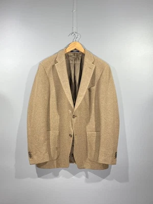 BOGGI MILANO 'B Jersey' Men's Textured Lined Beige 2 Button Blazer Jacket Sz 52 - Image 1 of 4