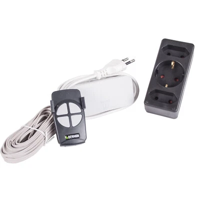 Berner Funk-Umrüstpaket BHÜ120 2-Kanal Empfänger BHE325 230V 4-Kanal Handsender - Bild 1 von 2