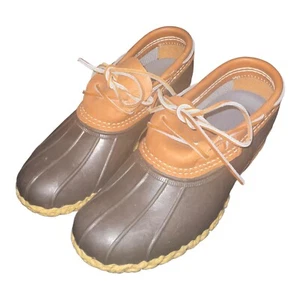 L.L. Bean Maine Hunting Shoe Gumshoe Duck Low Boots Size 7 M Women’s Made in USA - Picture 1 of 8