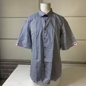 MACEOO Galileo Tailored Dress Shirt Men's Size 7/3XL Nautical White - Picture 1 of 7