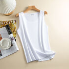 Ice Silk Vests Ladies Seamless Solid Color Undershirt Thin Tank Tops Underwear